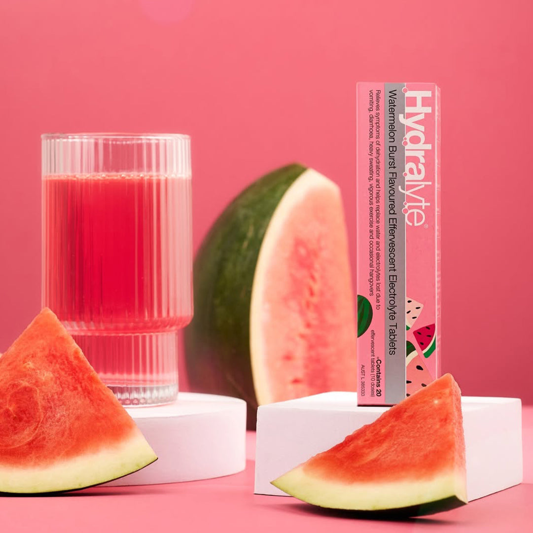 Hydralyte - Effervescent Electrolyte Tablet Watermelon Crush
